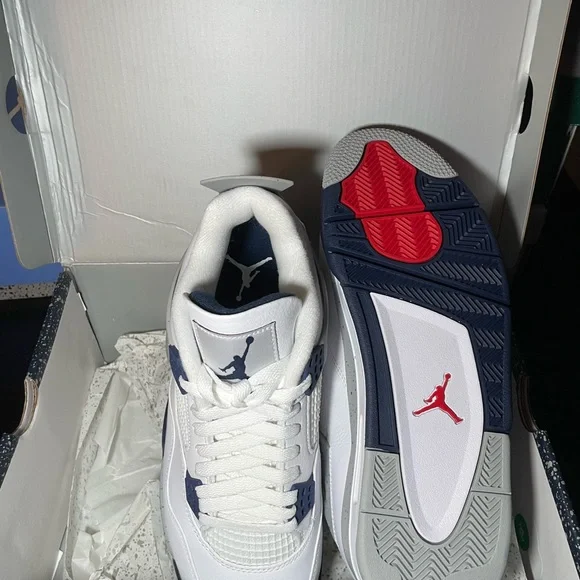 Men's White and Gray Sneakers